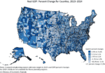 US County Economies Show Wide Growth Variation